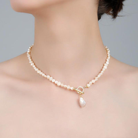 2022 New design fashion Temperament pearl collar bone chain necklaces