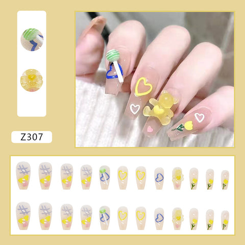 New style Inpluser lovely Presson false Nail for girls