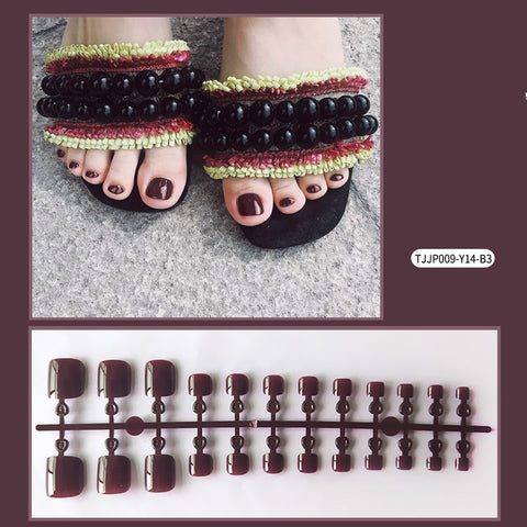 2022 new style fashion pure color toenails