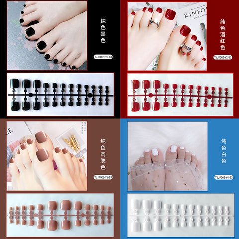 2022 new style fashion pure color toenails