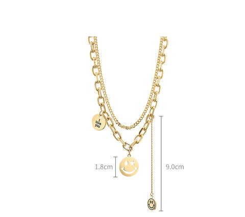 2022 new fashion accessories light luxury design chain hip hop necklace Inpluser