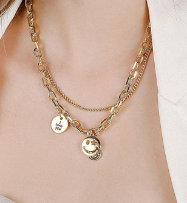 2022 new fashion accessories light luxury design chain hip hop necklace Inpluser