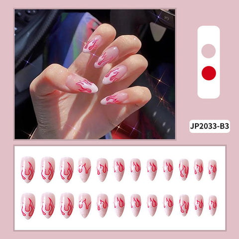 N45 Ultra-thin detachable waterproof false nail patch 24pcs/box with jel glue