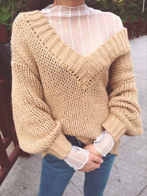 Sexy Mesh Transparent Blouses Tops Clothing Long Sleeve