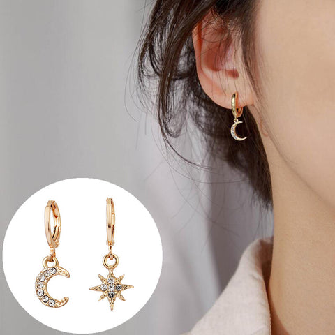 New Crystal Flower Drop Earrings for Women Fashion Jewelry