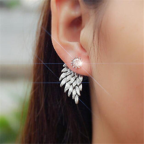 New Crystal Flower Drop Earrings for Women Fashion Jewelry