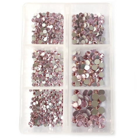 1 Box Crystal Nail Art Rhinestone Gold Silver Bottom Mixed Shape DIY Nail Art 3D Decoration