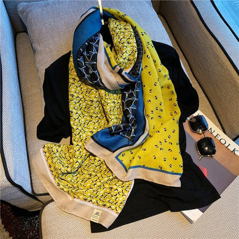 2022 Leopard muslim cotton warm scarf for ladies Inpluser