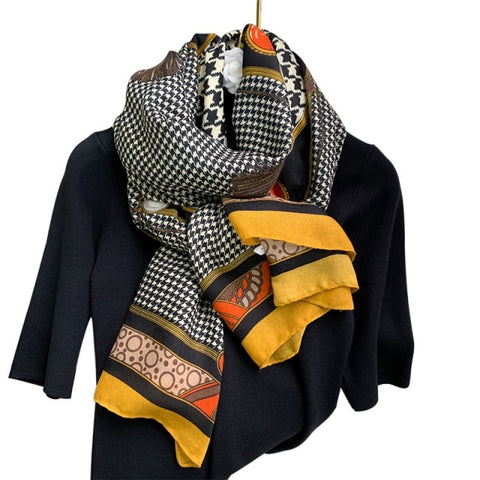 2022 Leopard muslim cotton warm scarf for ladies Inpluser