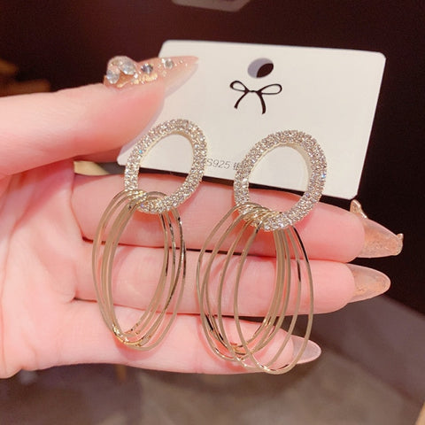 2021 New Fashion Korean Oversized White Pearl Drop Earrings for Women