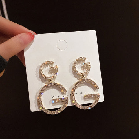 2021 New Fashion Korean Oversized White Pearl Drop Earrings for Women