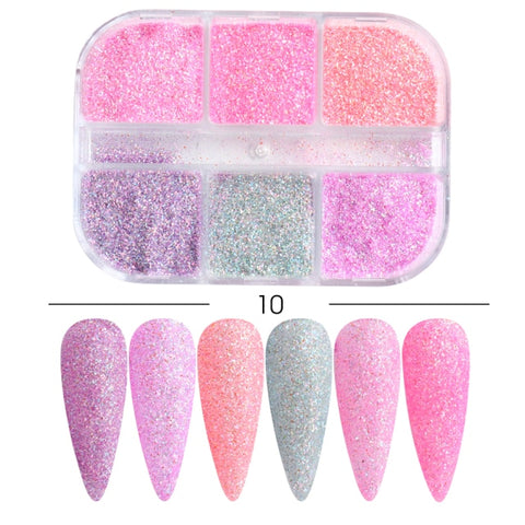 Mixed Rose Gold Nail Glitter Nail Decoration for Art Manicure Inpluser