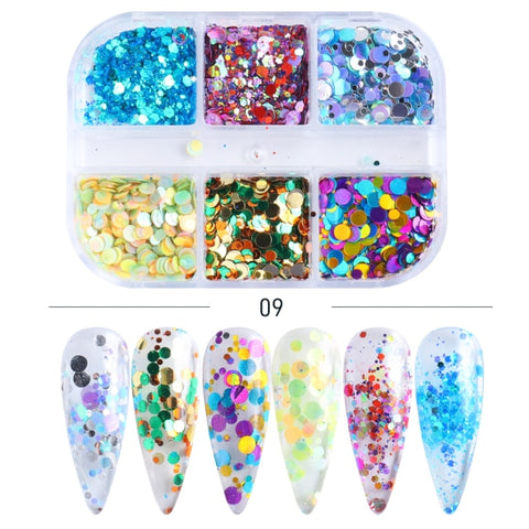 Mixed Rose Gold Nail Glitter Nail Decoration for Art Manicure Inpluser