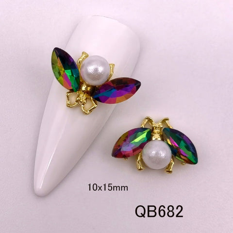 Shiny Rhinestone Gem Design Nail decoration accessories Inpluser