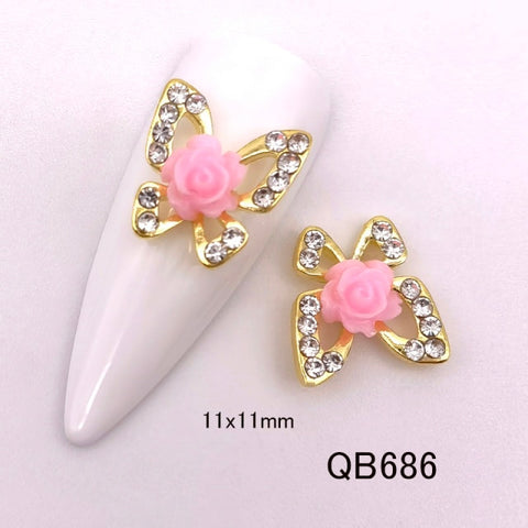 Shiny Rhinestone Gem Design Nail decoration accessories Inpluser