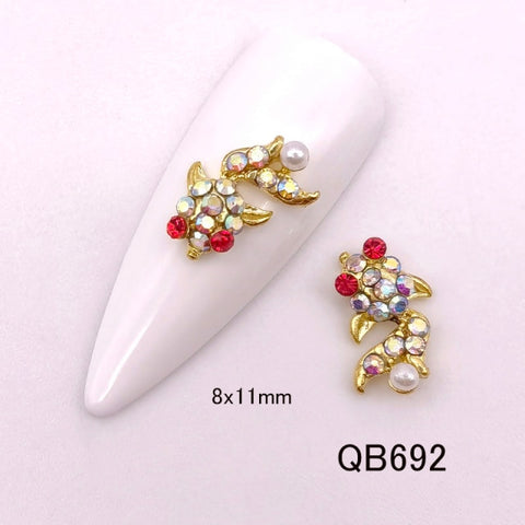 Shiny Rhinestone Gem Design Nail decoration accessories Inpluser