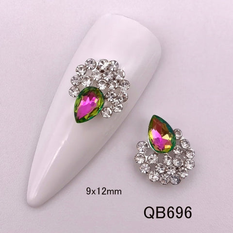 Shiny Rhinestone Gem Design Nail decoration accessories Inpluser