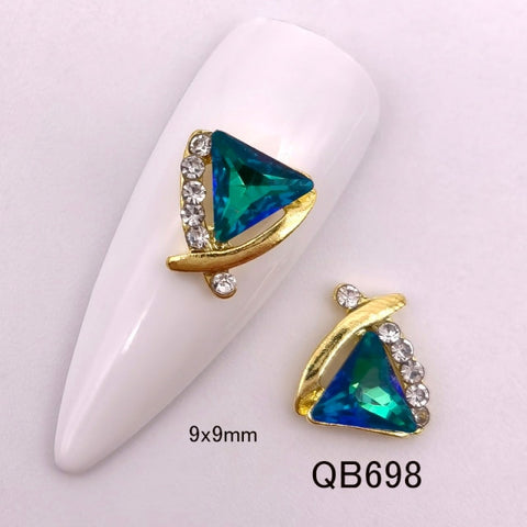 Shiny Rhinestone Gem Design Nail decoration accessories Inpluser