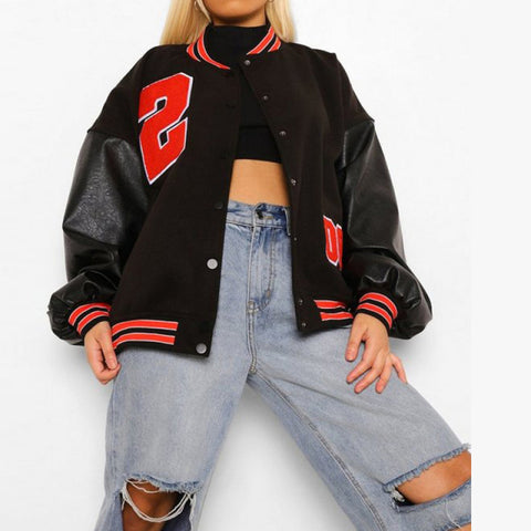 Spring And Autumn Vibe Style Baseball Uniform New Bomber Jacket