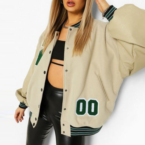 Spring And Autumn Vibe Style Baseball Uniform New Bomber Jacket