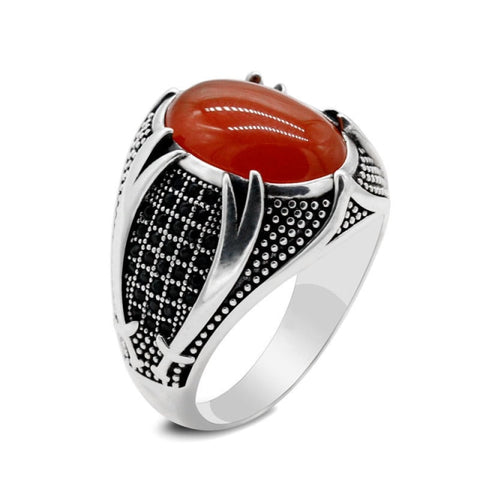 Retro Handmade Islamic Ring For Men Trendy Religious Muslim Jewelry