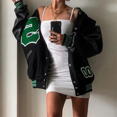 Spring And Autumn Vibe Style Baseball Uniform New Bomber Jacket