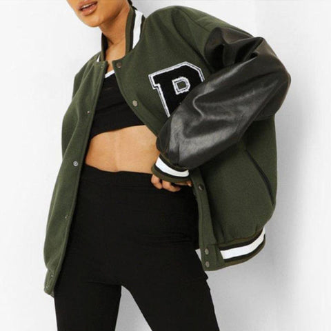 Spring And Autumn Vibe Style Baseball Uniform New Bomber Jacket