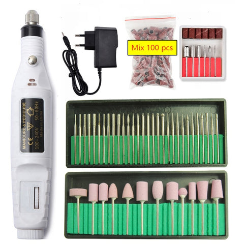 Professional Electric Nail Drill Machine Pedicure Manicure Drill Polishing Equipment