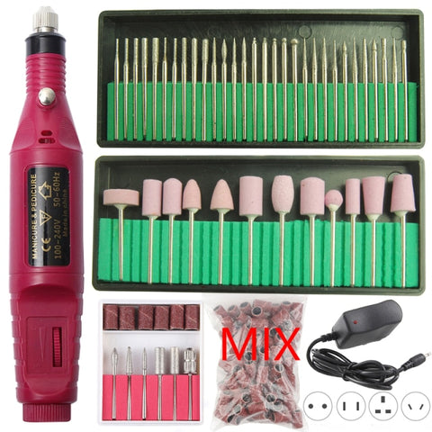 Professional Electric Nail Drill Machine Pedicure Manicure Drill Polishing Equipment