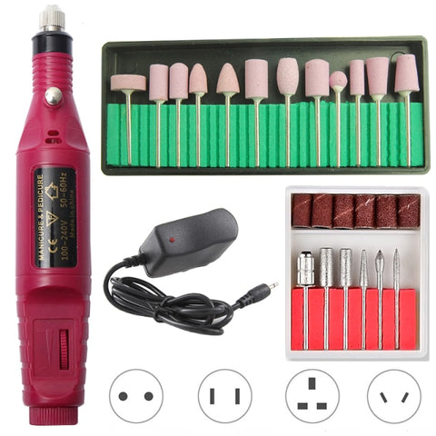 Professional Electric Nail Drill Machine Pedicure Manicure Drill Polishing Equipment