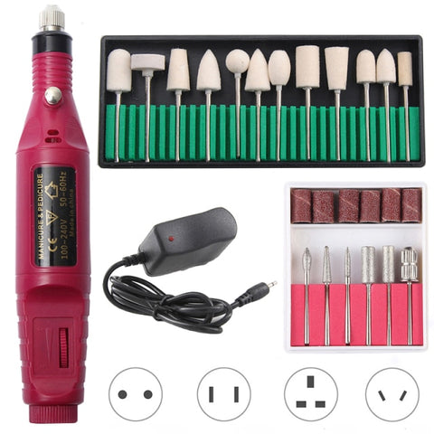 Professional Electric Nail Drill Machine Pedicure Manicure Drill Polishing Equipment