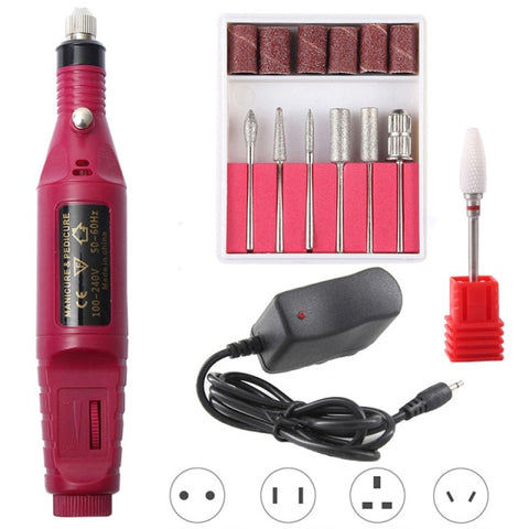 Professional Electric Nail Drill Machine Pedicure Manicure Drill Polishing Equipment