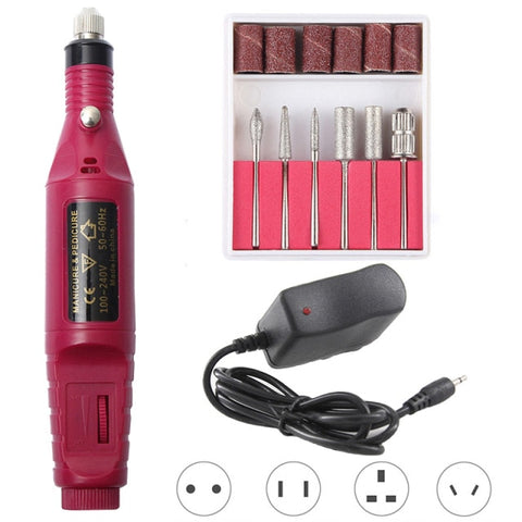 Professional Electric Nail Drill Machine Pedicure Manicure Drill Polishing Equipment