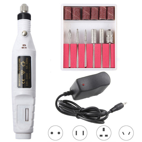 Professional Electric Nail Drill Machine Pedicure Manicure Drill Polishing Equipment