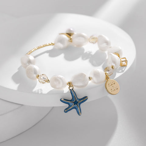 2022 Fashion Shell starfish  Fresh pearl bracelet Inpluser