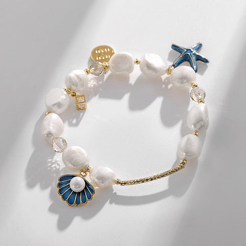 2022 Fashion Shell starfish  Fresh pearl bracelet Inpluser