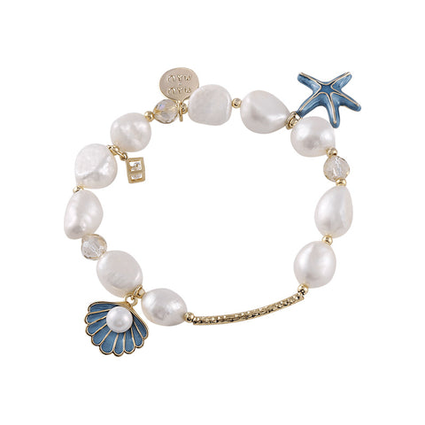 2022 Fashion Shell starfish  Fresh pearl bracelet Inpluser