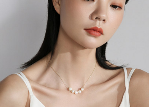 2022 New design Simple and elegant pearl chain  necklace for women Inpluser