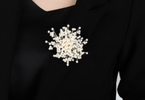 2022 New fashion brooch handmade imitation pearl corsage Inpluser